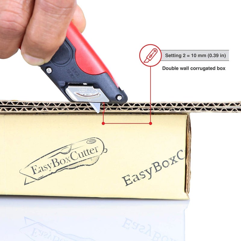 Easy Cut Modern Box Cutter for Retail Use - High productivity and unique features with 100% guaranttee (2000 Series, Red) - Image 4